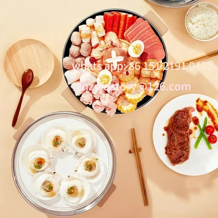 كن مناسبًا لـ 220 فولت elektrisch beheizter Dampfgarer За Lorg Mittel، Haushalt، متعدد الوظائف، dreischichtig، Edelstahl،