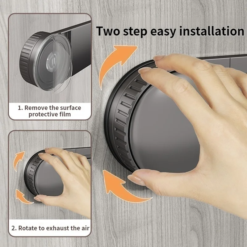 Kitchen Bathroom Door Hooks, Aluminum Suction Cup Type, No Drilling Installation - view 3