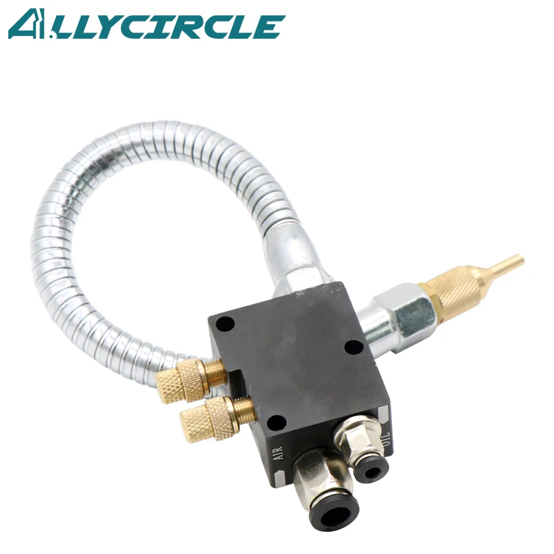 CNC Mist Coolant Lubrication Spray System 8MM Air Hose 4MM Oil Pipe Cooling CNC Milling Lathe Tool Multi-direction Hose