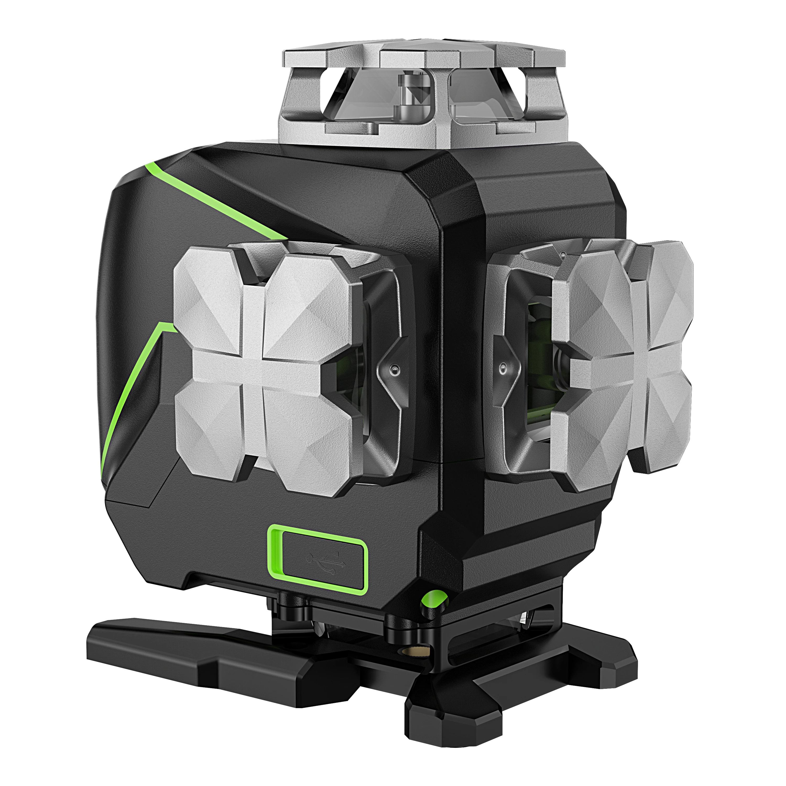4D Green Beam S04CG 16 Lines LCD Screen Angle Display Nivel Laser Levels