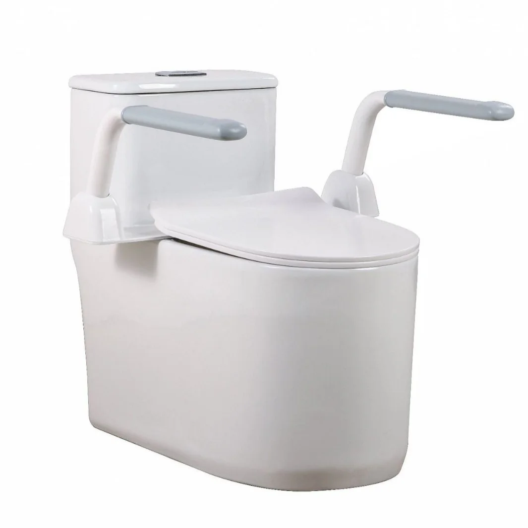 Apoio de braço dobrável e antiderrapante sem instalação, corrimão de segurança para idosos e crianças, barras de apoio para vaso sanitário