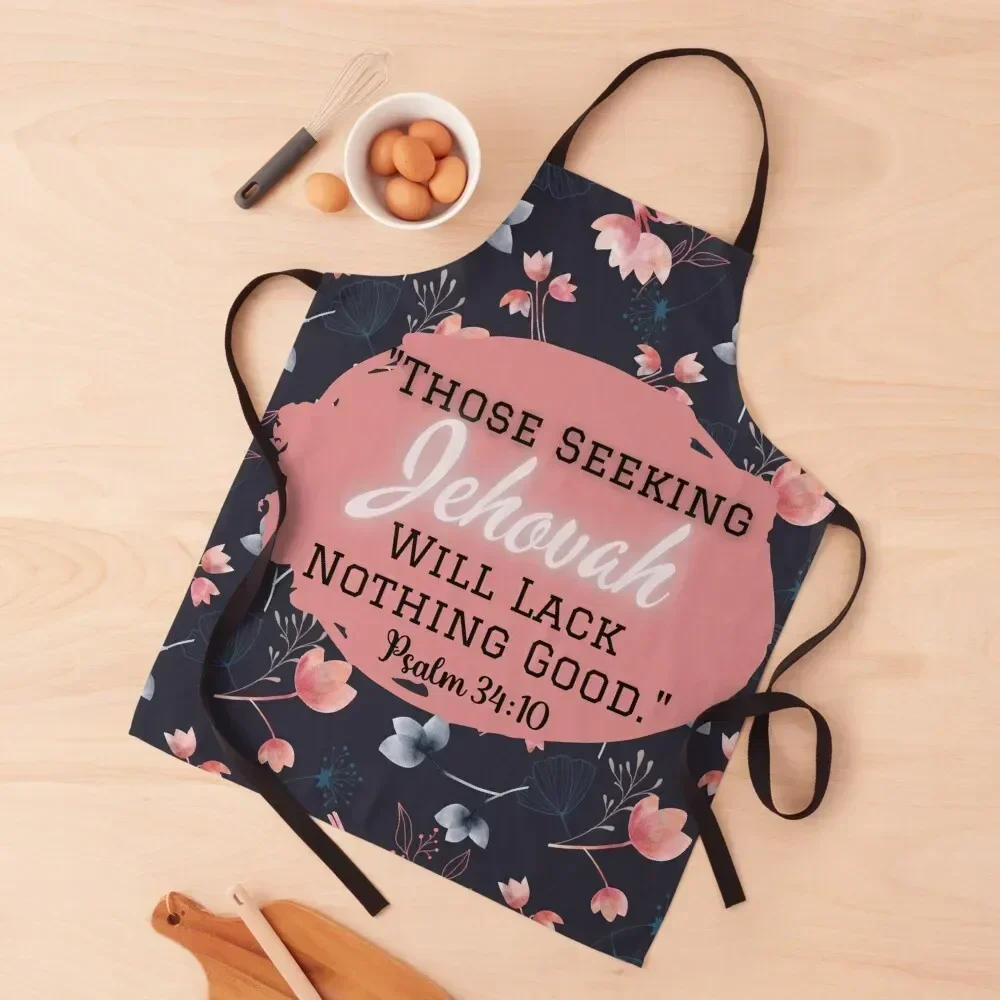 

Those Seeking Jehovah Will Lack Nothing Good JW 2022 Year Text Apron Kids Kitchen accessories Apron