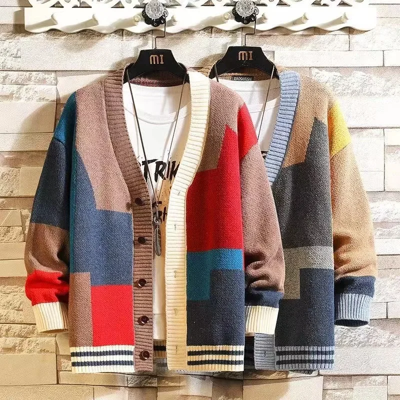 Autumn and Spring Rainbow Stripes Ladies Elegant Lapel 3/4 Petal Sleeve Jacket Office Ladies Casual Cute Single-breasted Jacket
