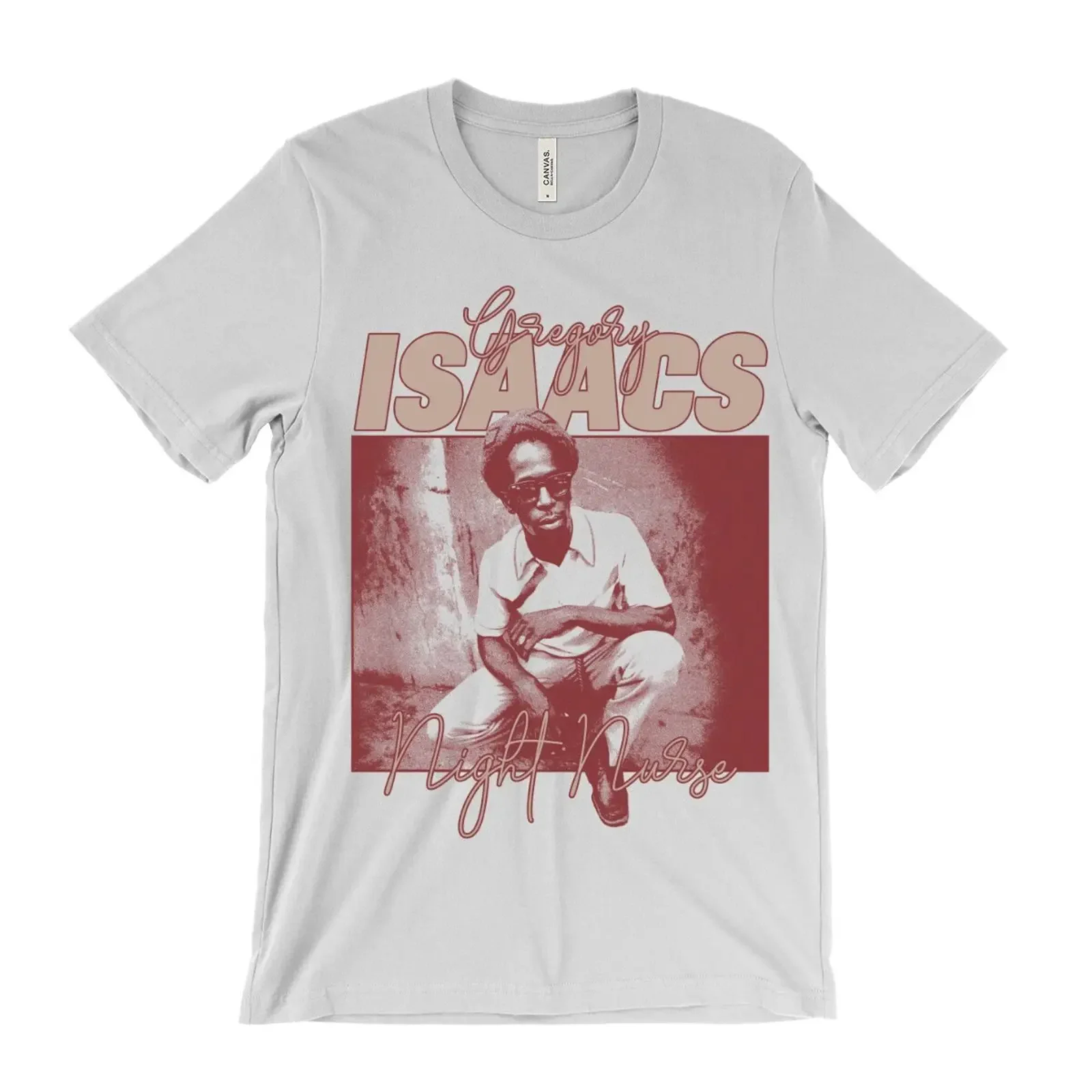 Gregory Isaacs T Shirt Night Nurse Lonely Lover Dancehall Reggae Dub vintage Washed fashion Stretched streetwear Versatile