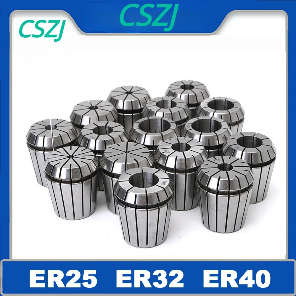 

ER25 ER32 ER40 ER Collet High Precision 0.008mm 0.015mm for CNC Engraving Machine Spindle Motor ER Milling Holder