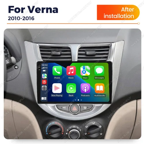Imagen 2 del producto MEKEDE 24H envío Android14 9 pulgadas para Hyundai Verna 2010-2016 Car-play + Android Auto audio estéreo Multimedia 4G LTE wifi
