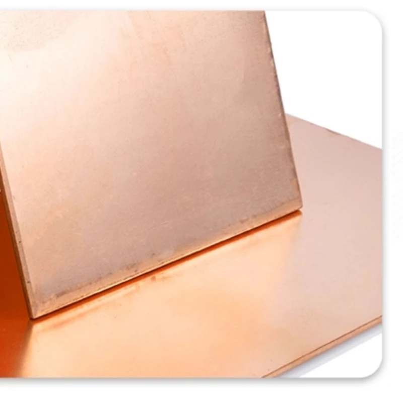 Copper Plate, Pure Copper Conductive T2 Red Copper Sheet, DIY Material Thin Sheet for Heat Dissipation, Unit (mm)