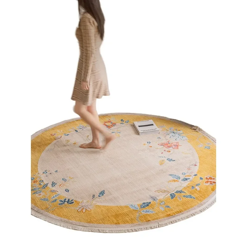 

Round carpet retro new Chinese style living room coffee table blanket cloakroom household floor mat