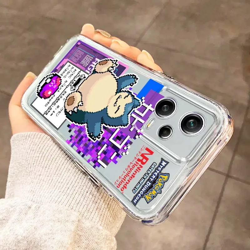 P-Pokemons أنيمي لطيف ل Xiaomi Redmi 10 11 K30 K40 K50 K60 K70 Pro Prime Plus Ultra Zoom 5G حافظة هاتف شفافة من البولي يوريثان