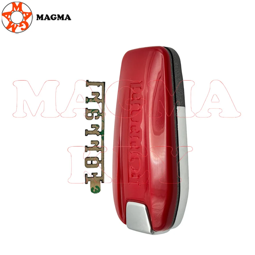 MAGMA استبدال مفتاح قذيفة لفيراري 458 588 488GTB LaFerrari 2014-2020 حافظة مفتاح ذكية عالية الجودة مع L00ogo مع شفرة #5