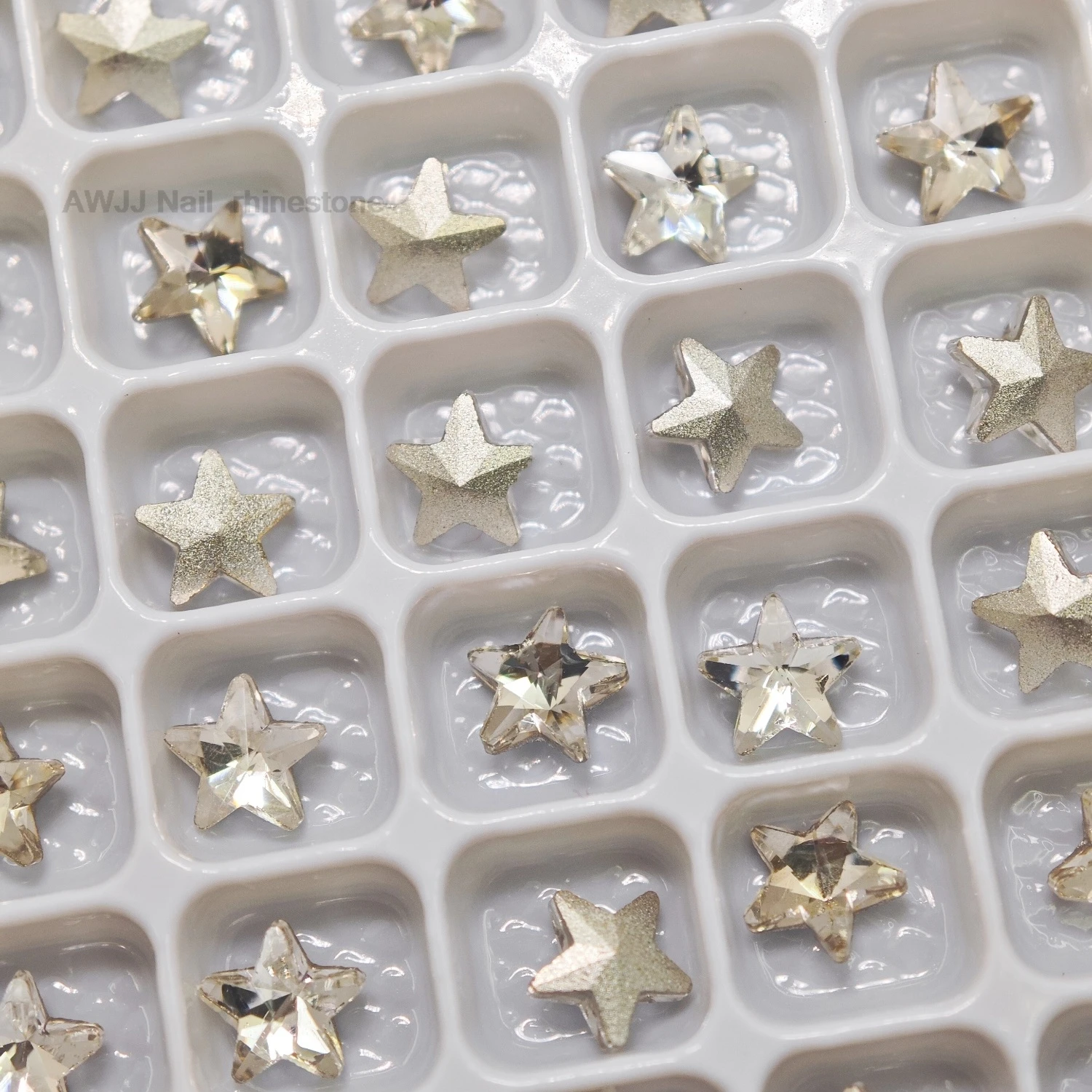 5 mm sternförmige, spitze Unterseite, aufklebbare Strasssteine, Dekoration, funkelnd, hochwertig, für Nägel, Kleidung und Heimwerkerarbeiten