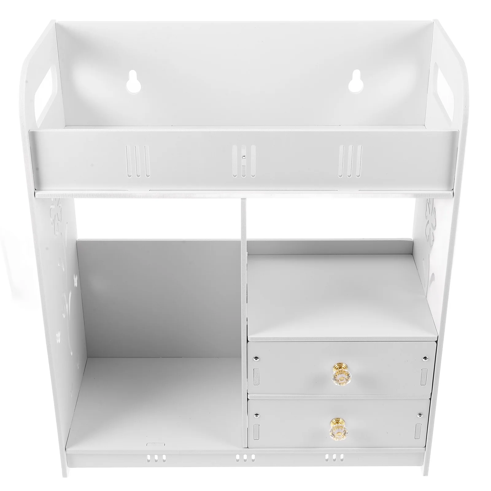 

3PCS Wall Mounted Storage Rack Bathroom Shelf 3 Tier Rustic Style Waterproof Drawer Design Space Saving Wall Hanging