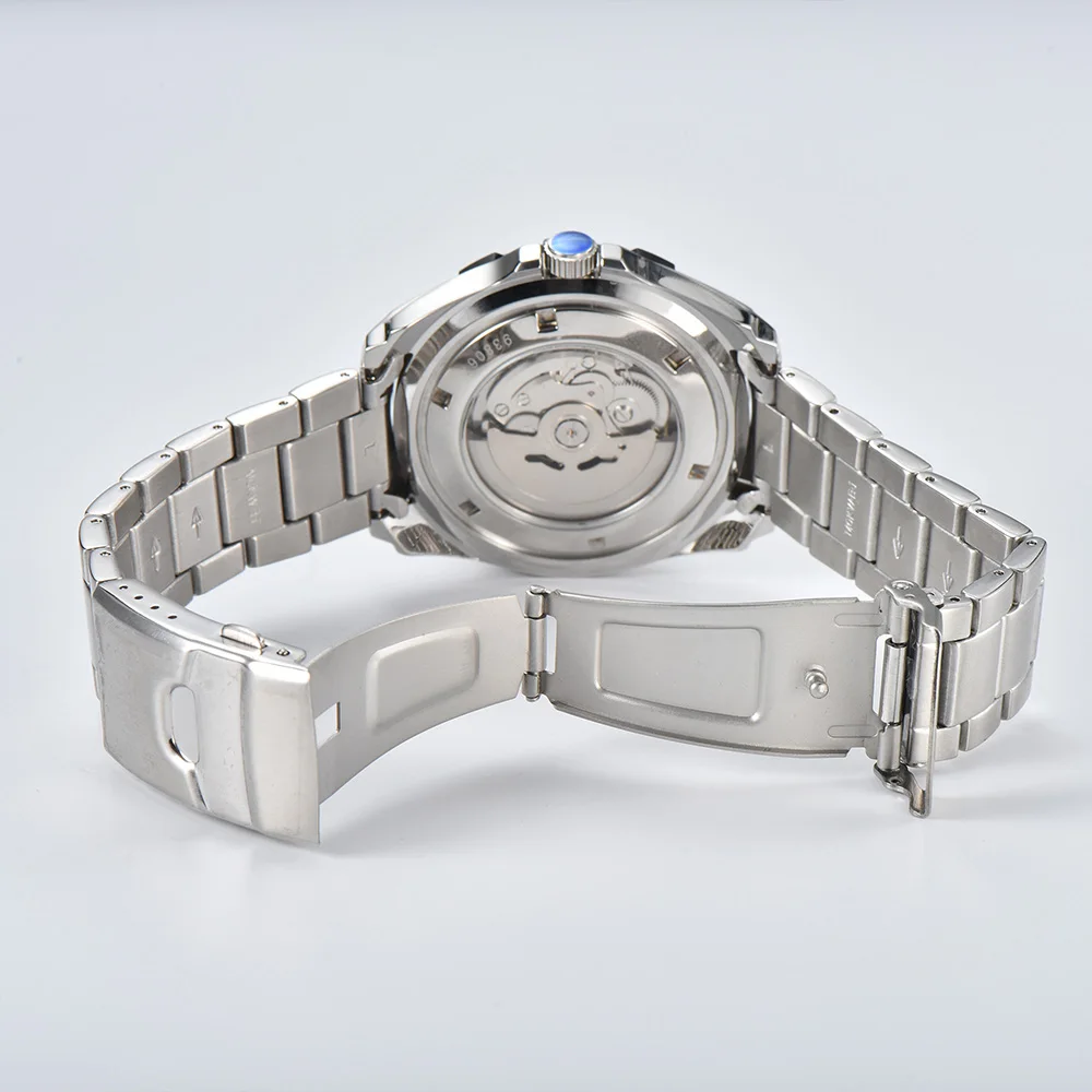 Часы Dwayne Campbell, роскошные автоматические часы для мужчин, сапфировое стекло, механизм NH36, двойной календарь, механические наручные часы