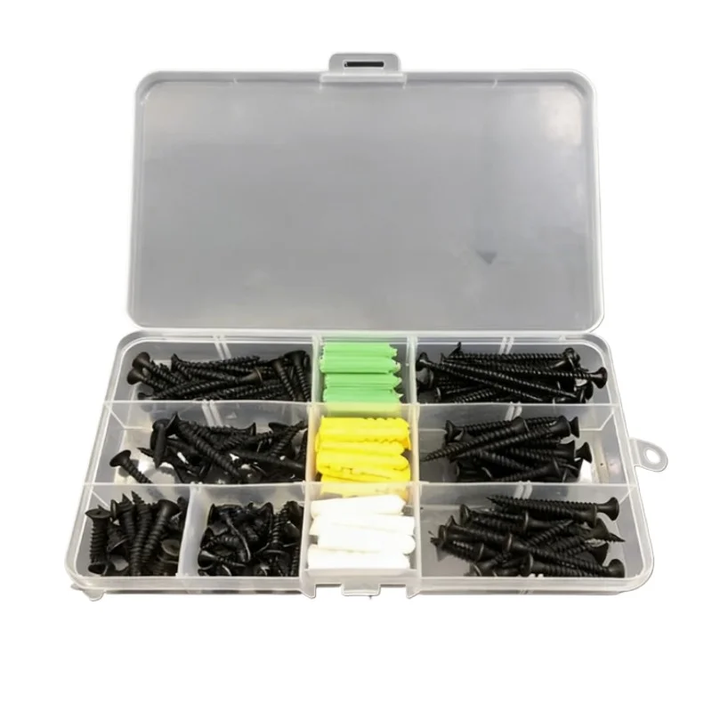 Self-Tapping Screw With Expansion Tube Set M3/3.5/4/5/6/8/10 Flat Head Round Head Large Flat Head Self-Tapping Set Combination