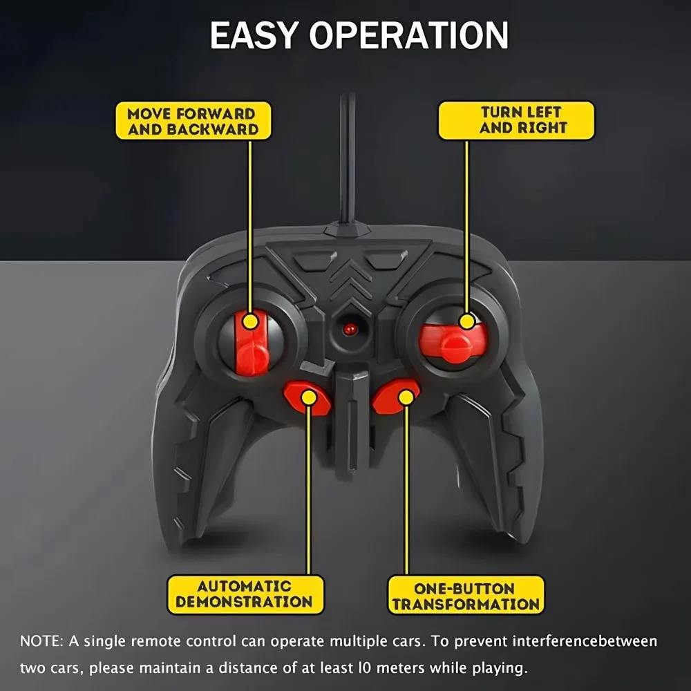 جديد 2 في 1 سيارة روبوت قابلة للتحويل بمفتاح واحد تشوه التحكم عن بعد سيارة كهربائية RC نموذج سيارة هدية