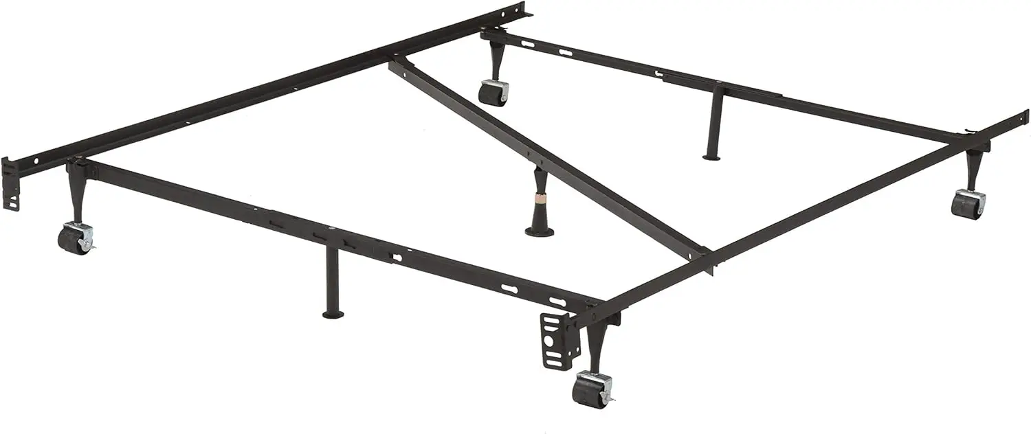 

– 7 Leg Adjustable Metal Bed Frame With Center Support Legs, Queen/Full/Full Xl/Twin/Twin Xl Beds