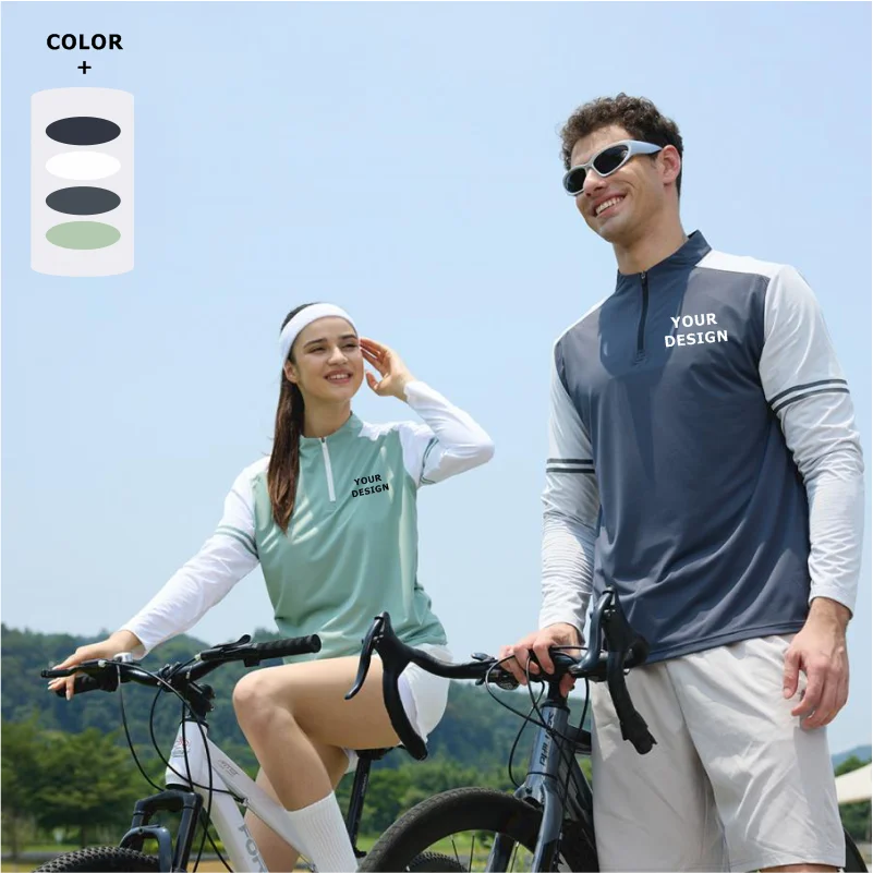 

Мужская спортивная футболка с длинным рукавом, быстросохнущая, для бодибилдинга, бега, фитнеса, велоспорта, с возможностью индивидуального дизайна