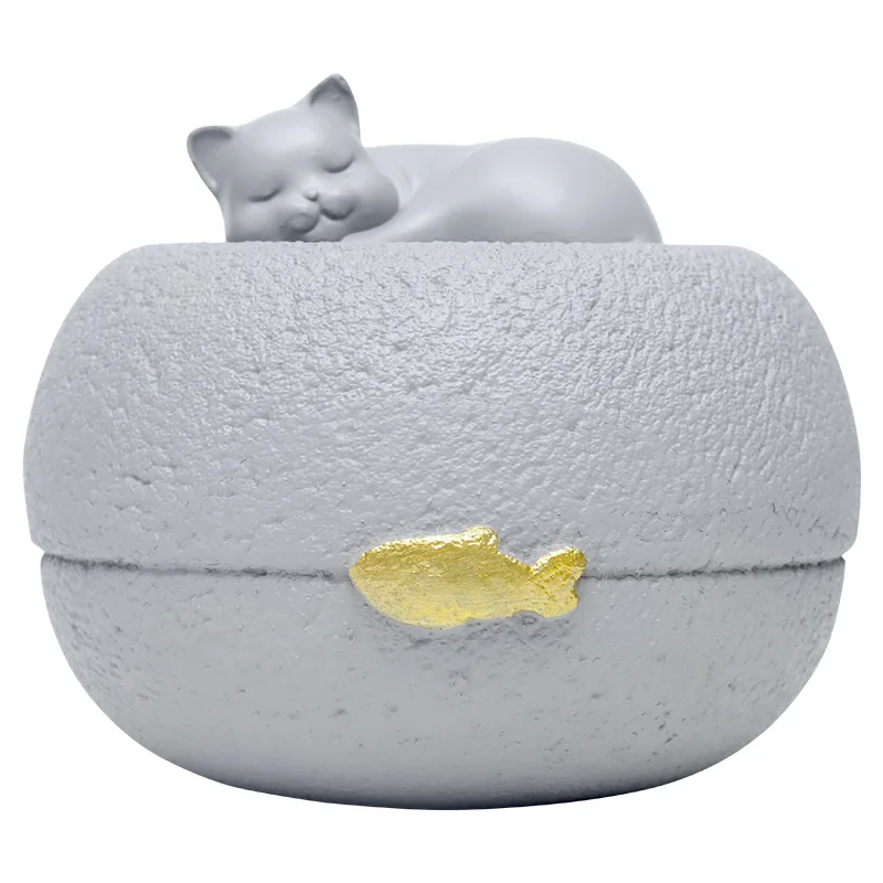 Resin Pet Urn Cremation Memorial Urn Pets Supplies Memories Urn Box Burial Funeral Supplies Decorative Altar Pet Memorial Jar