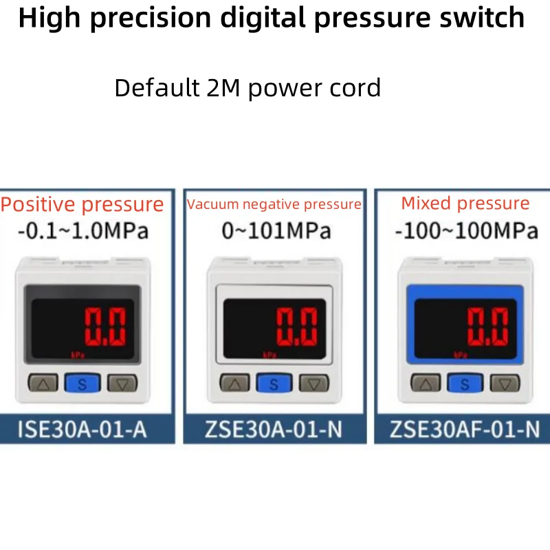 High Precision Digital Pressure Switch ISE30A-01-N-L/ZSE30A-01-N-L/ZSE30AF-01-N-L Pneumatic Actuator Cylinder Accessories