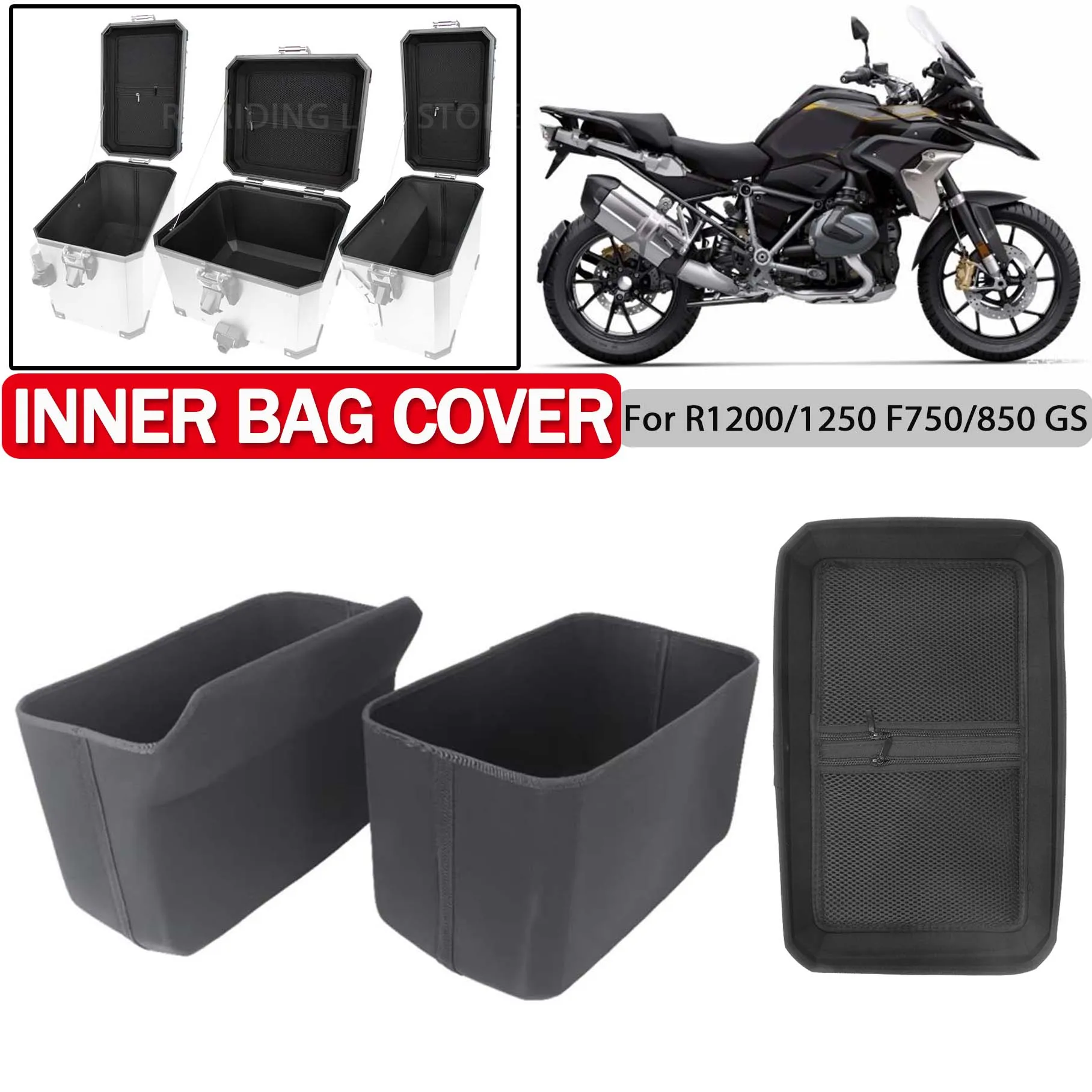 

For BMW R1200GS Adventure R1250 GS GSA LC 2022 2023 Luggage Box Inner Container Cover F750 F850 GS ADV Trunk Case Nylon Innerbag