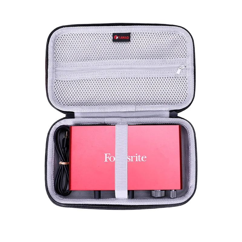 XANAD EVA Hard Case for Focusrite Scarlett 4i4 3rd Gen Protective Box Storage Bag(Case Only)