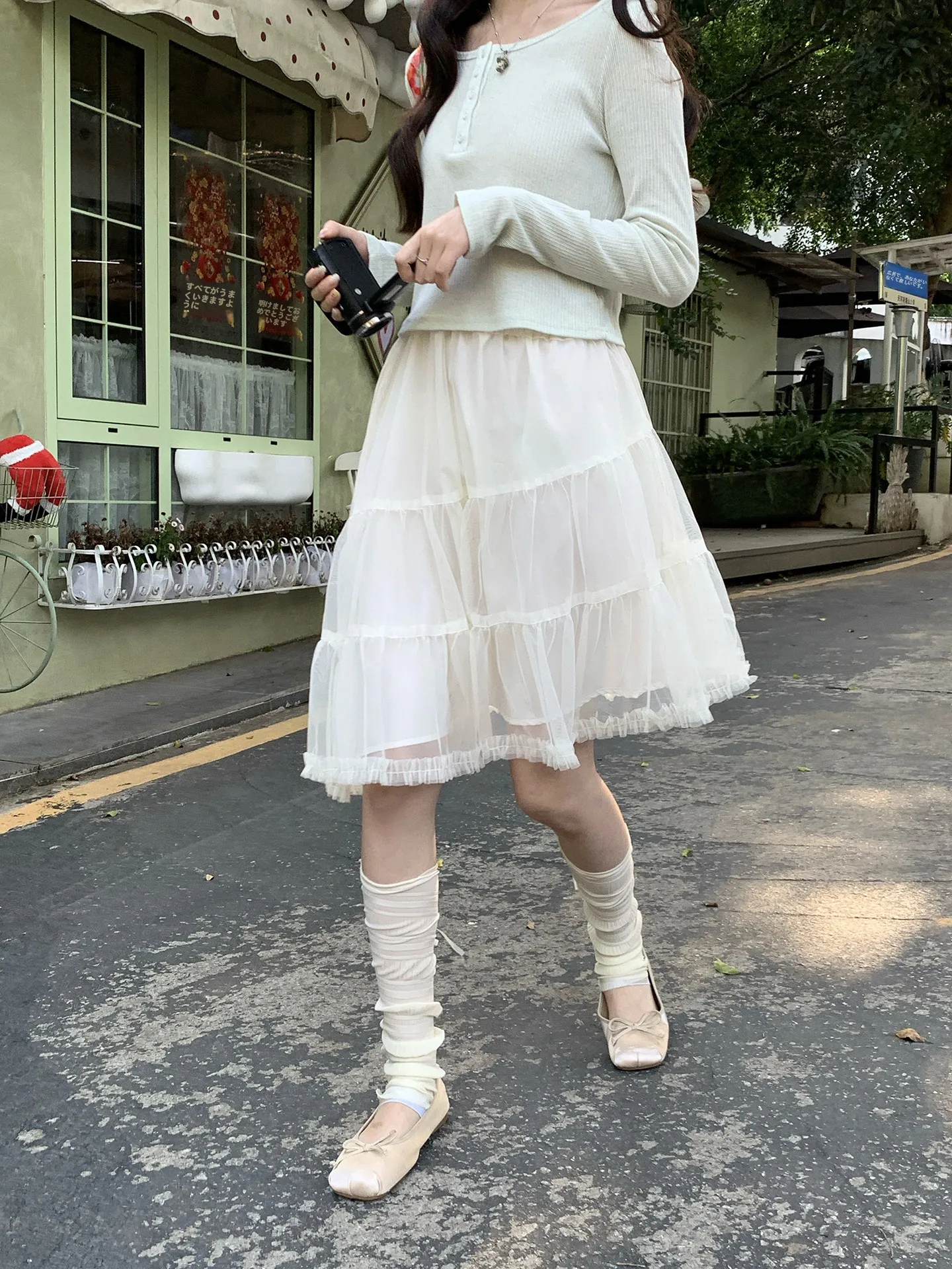 

Юбка Sweet Hollyii в корейском стиле, асимметричная, многослойная, с сетчатыми вставками и имитацией древесной текстуры, весенняя новинка, женская юбка