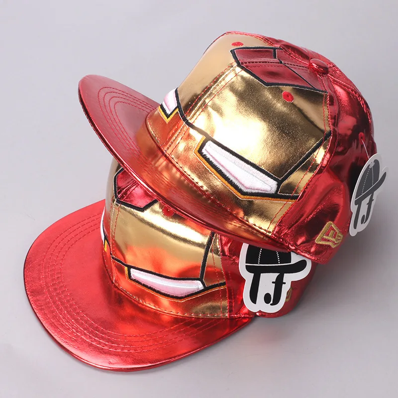 Chapeau de Baseball à Bords Plats pour Homme, Style Hip Hop Coréen, Iron Man, Chimme, Street Dance, Dessin Animé, Carillon Personnalisé, Protection Solaire