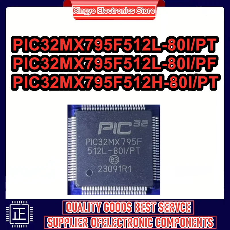 PIC32MX795F512L-80I/PT PIC32MX795F512L-80I/PF PIC32MX795F512H-80I/PT PIC32MX795F512L PIC32MX795F512H TQFP IC Chip New in stock