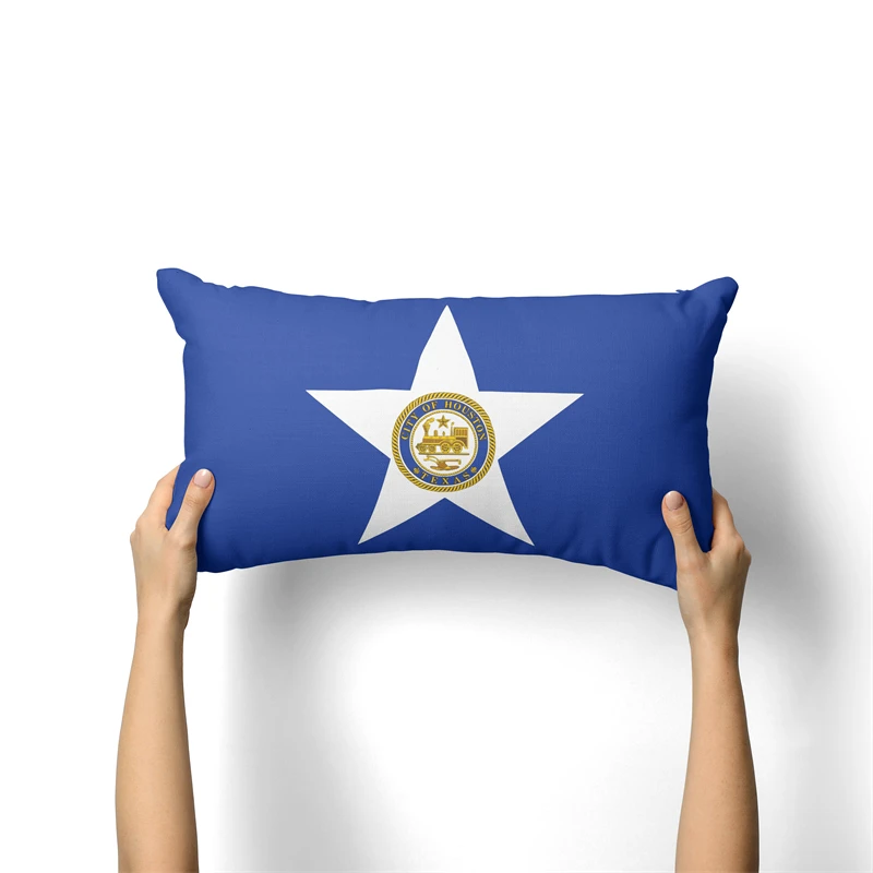 Gaslight Gatekeep GirlbossKiss Houston Texas Rectangular Throw Pillow Covers Cushion Cases Pillowcases