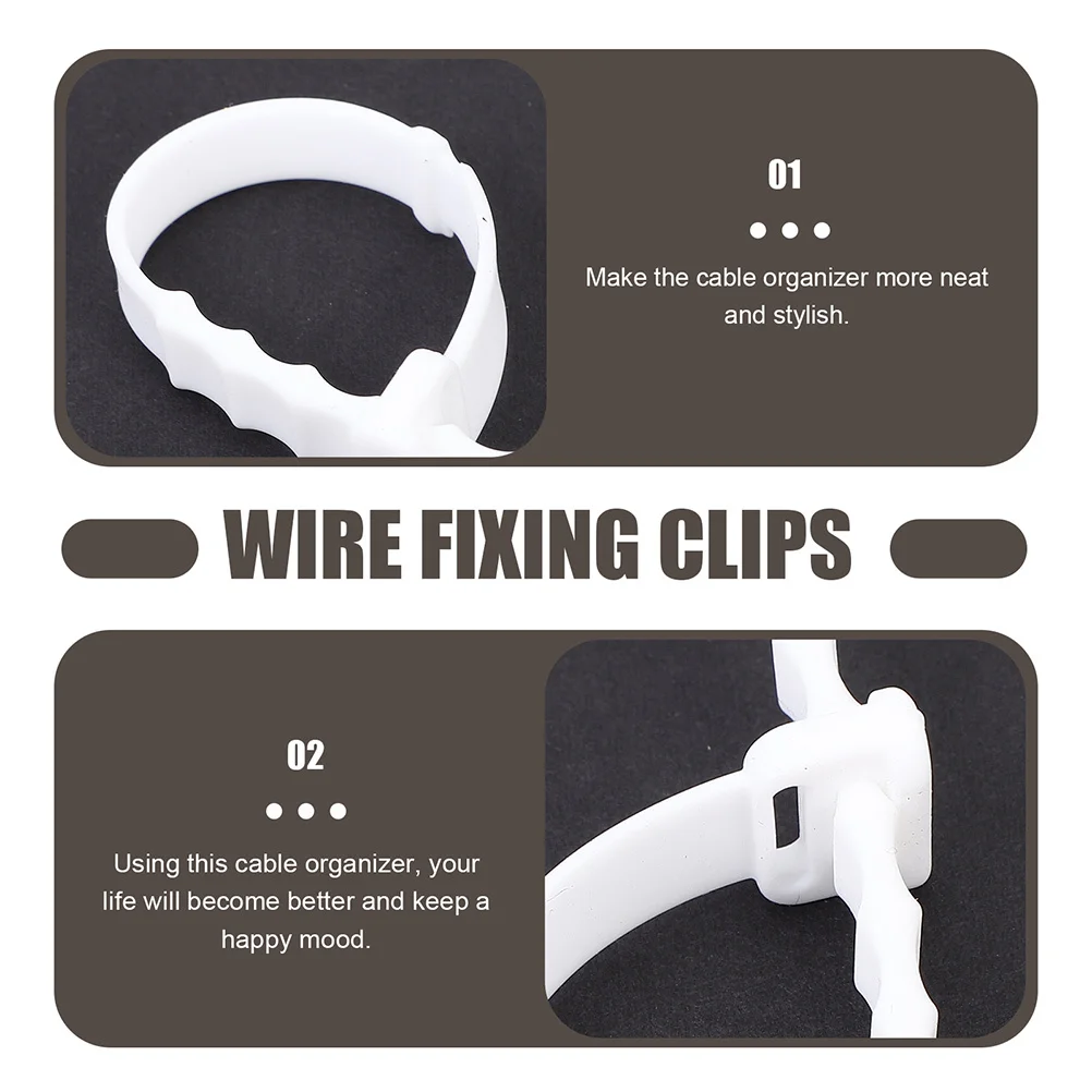 

12pcs Silicone Cable Winders Cord Organizer Headphone Usb Data Cables Holder Storage Tool Tidy Desktop Accessories Damage