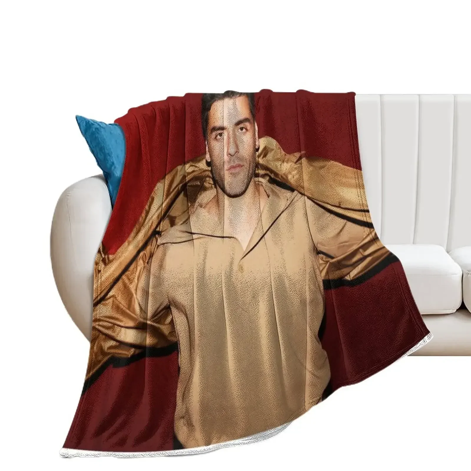 Oscar Isaac Throw Blanket Cute Plaid blankets and throws Decorative Sofa Beach Blankets