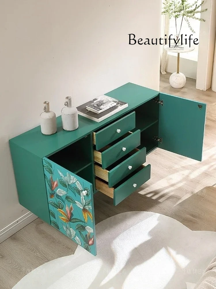 

Art Entrance Cabinet Curio Cabinet Chest of Drawers Sideboard Storage Light Luxury Cabinet