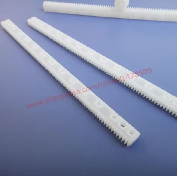2pcs 125mm Rack gears 0.5 modulus plastic gear plastic Connecting Rod Toy Parts pinion transmission Set Drive