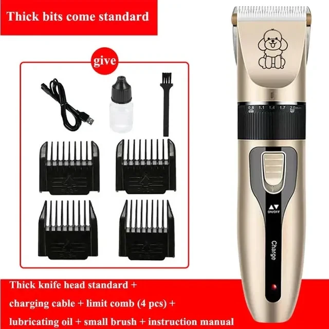 Portable Pet Shaving Trimmer Cats Dogs Hair Trimmer Shaver USB Charging Professional Pet Grooming Set Electric Pet Clipper