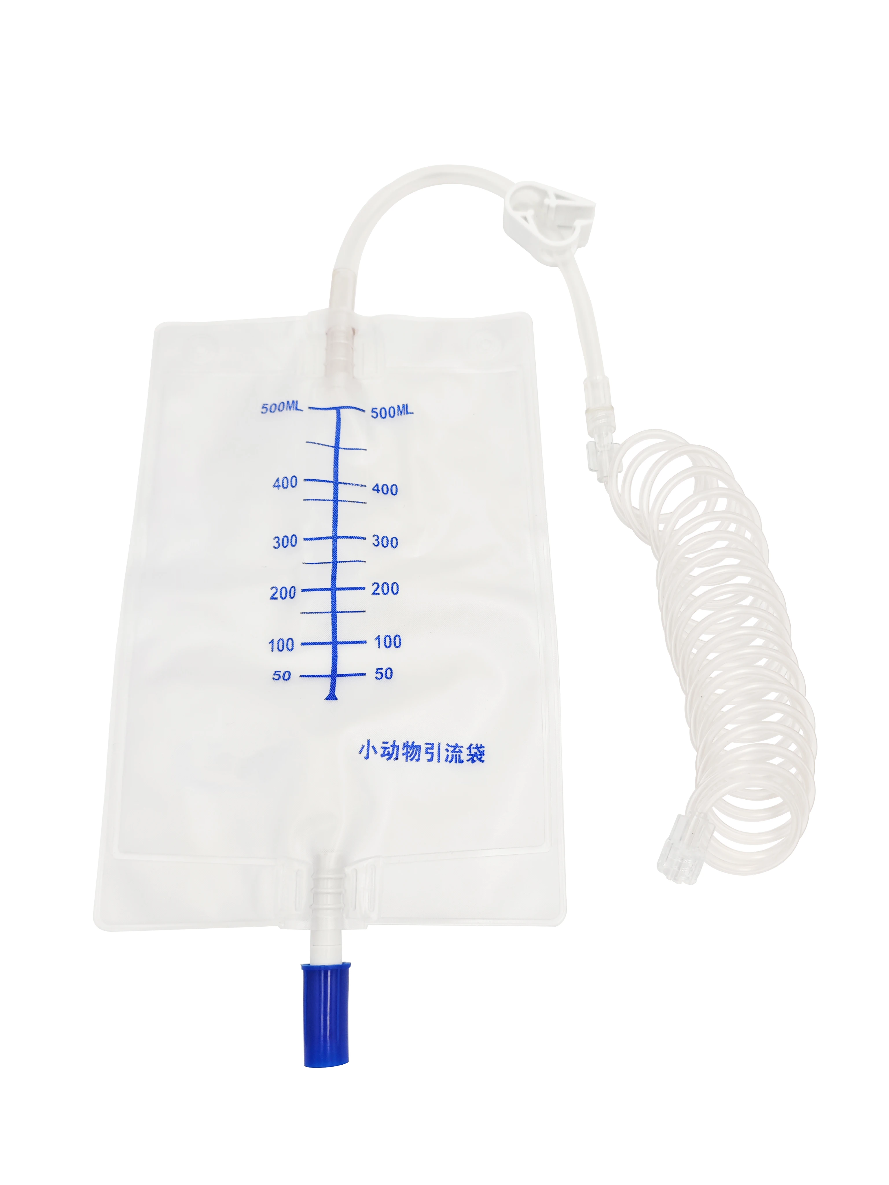 ISO Certified PVC Material Cat and Dog Urine Drainage Bag with 200/300/500/1000ml Drainage Valve Medical Consumables