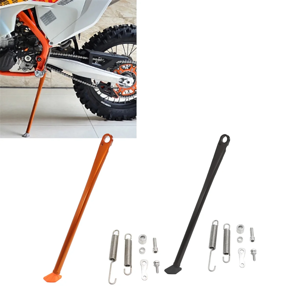 Motorcycle Kick Side Stand Kickstand for KTM 125 250 350 450 530 SX SXF SX-F EXC EXCF Foot Lever Black