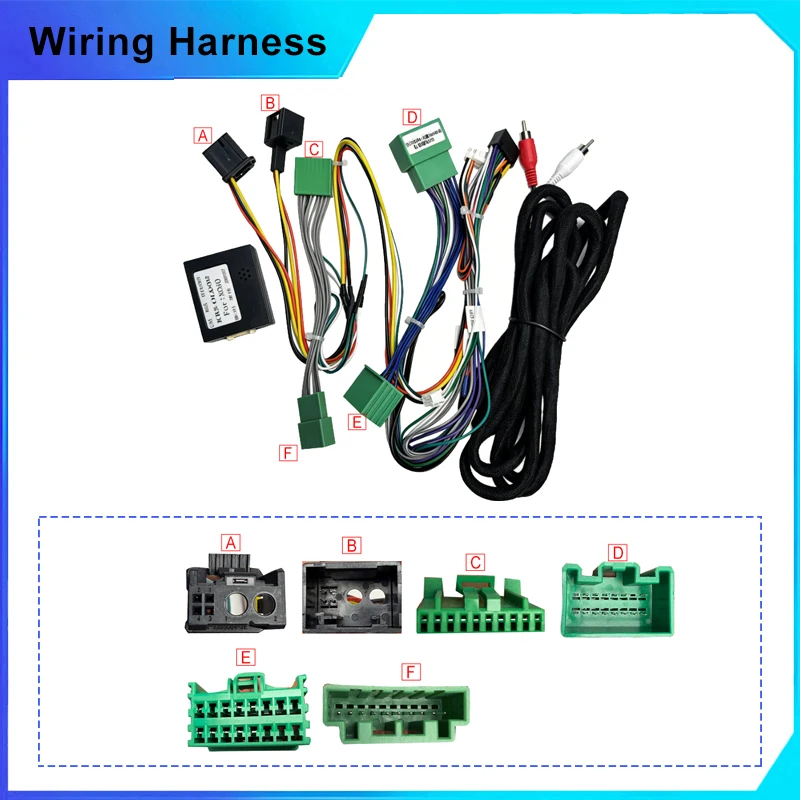 16pin Car Android Radio GPS Wiring Harness Adapter for Volvo XC90 S90 V90 2din Stereo Plug Power Cable cord Canbus box decorder