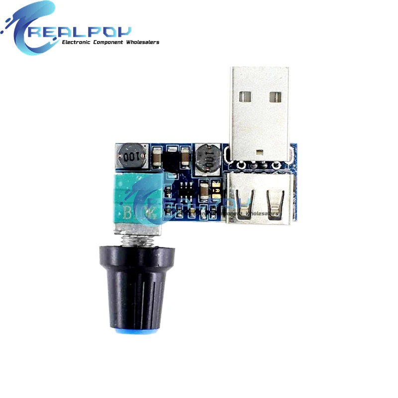 Mini USB Fan Governor Wind Speed Controller Air Volume Regulator Cooling Mute Multi Function Fan Speed Switch Module DC 5V
