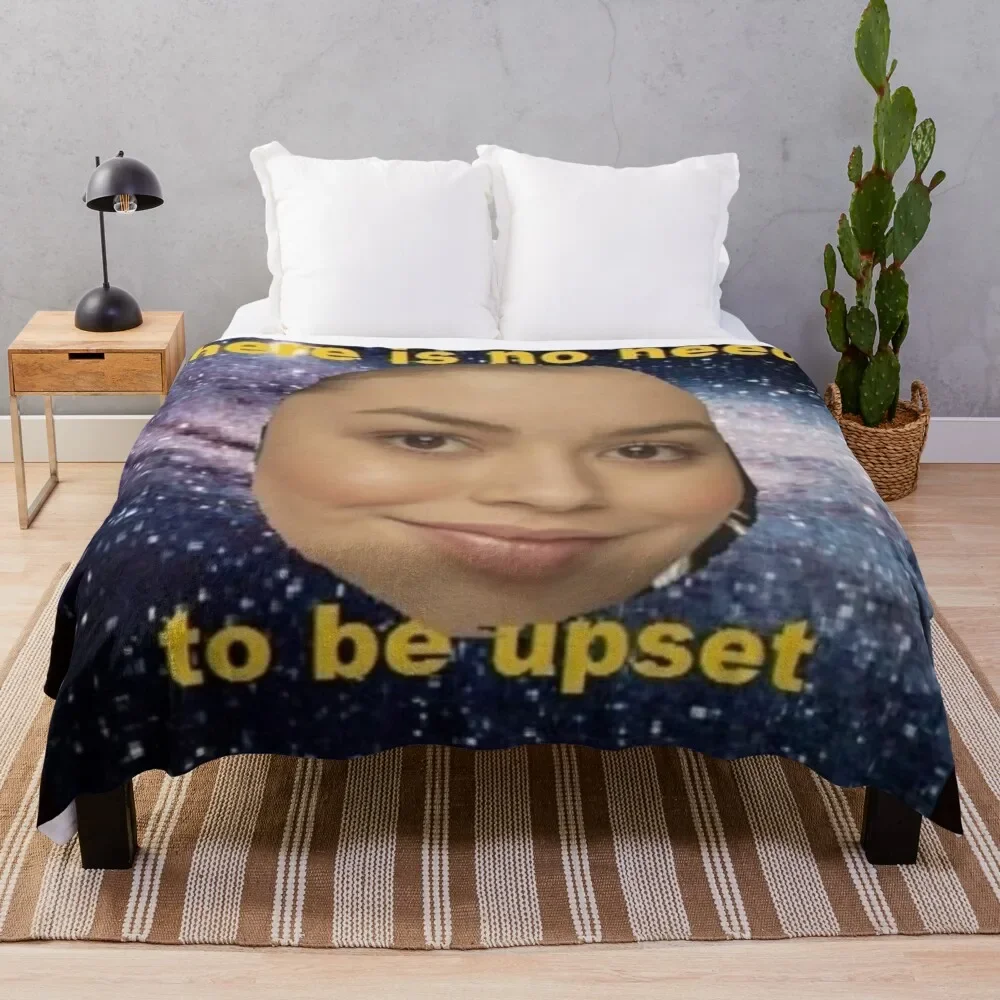 

theres no need to be upset Throw Blanket Designers valentine gift ideas Luxury Designer Plush anime Blankets