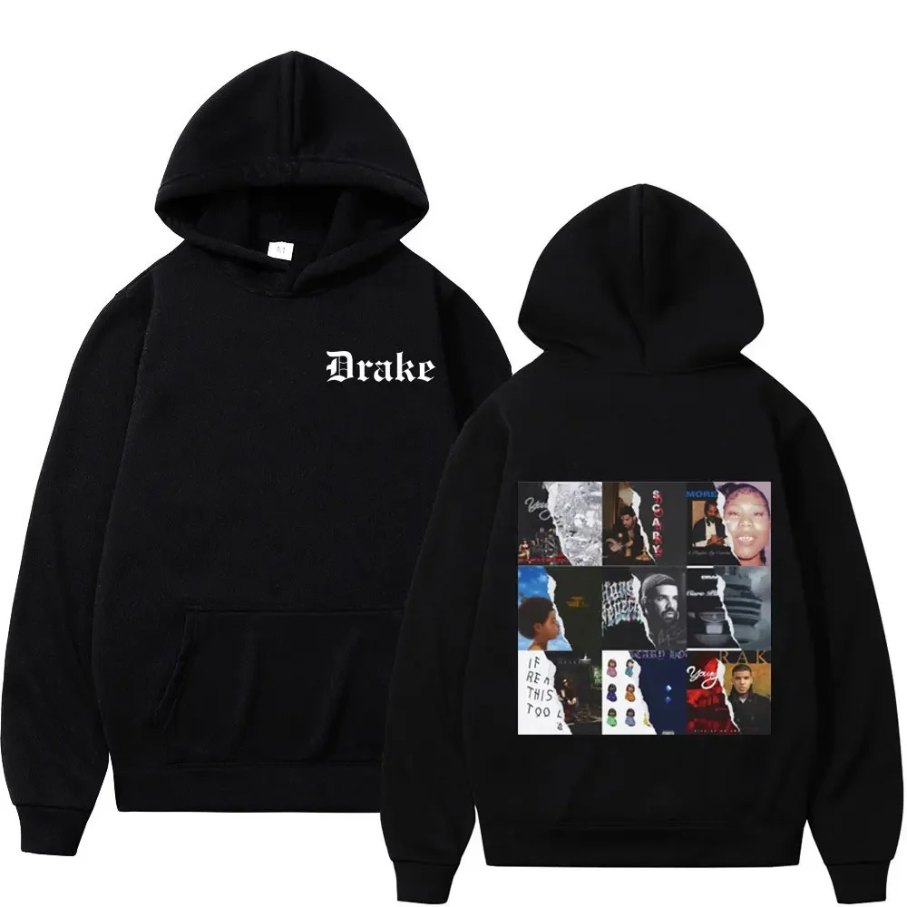 Hot Rapper Drake Album Printed Hoodie High Quality Fashion Oversized Pullovers Street Trend Hip Hop Hooded Sweatshirts Unisex