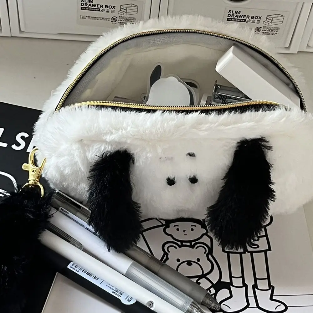 High Quality Plush Stationery Storage Bag Large-capacity Portable Pen Bag Multi-function Pencil Case