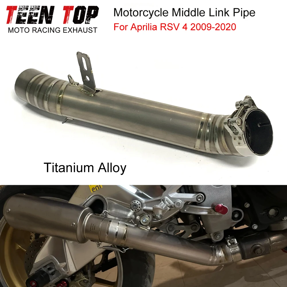 RSV 4 Middle Link Pipe For Aprilia RSV4 2009-2020 Exhaust Elbow 60.5mm Motorcycle Escape Titanium Alloy Connect Tube