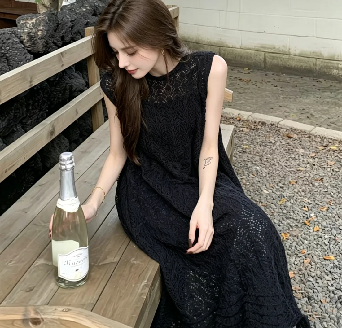 2026年ボヘミアン風クロシェ編みノースリーブロングカーディ - Women'S Fashion Kimono のレビューと価格