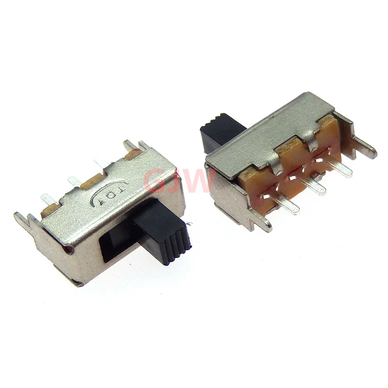 10PCS SS12F44 3Pin Switch SS-12F44G4 Single Row Vertical Toggle Switch Handle Length 4MM