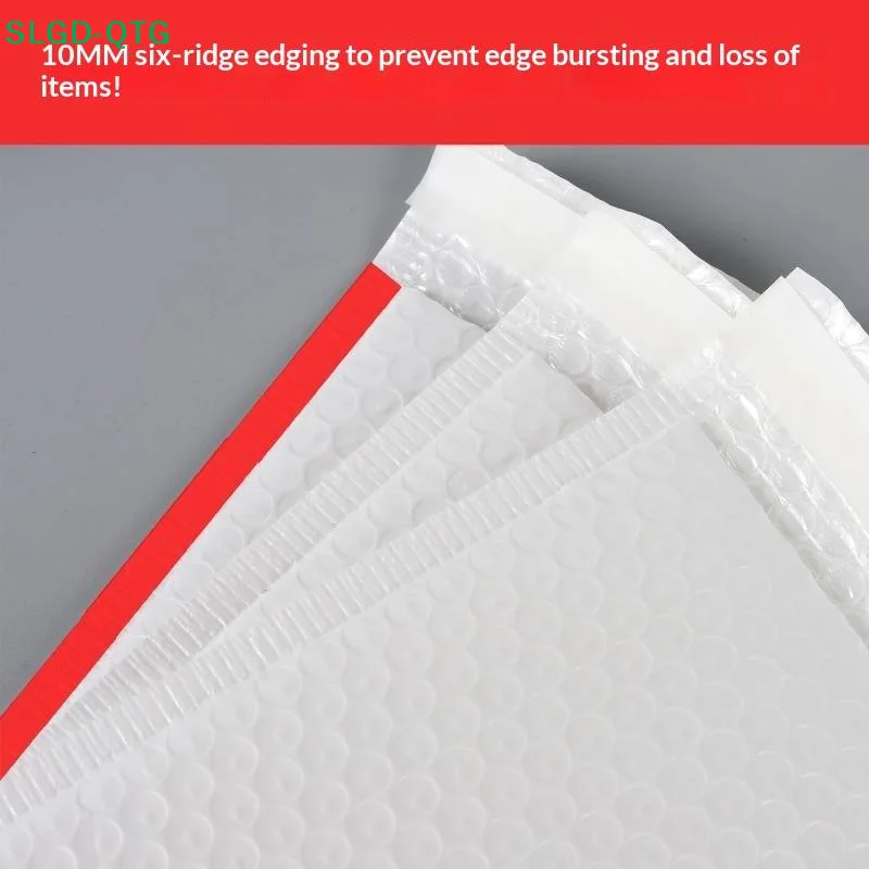 Hot 10Pcs White Self-Sealing Bubble Envelopes Bag Waterproof Mailers Shipping Envelope Pouch Packaging Bags Storage Organizers