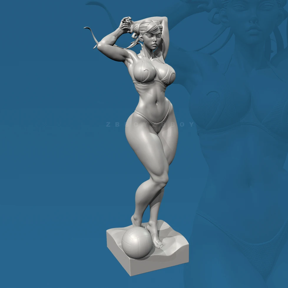 ارتفاع الرجل 38 مللي متر 50 مللي متر 75 مللي متر الراتنج أطقم منمذجة كرة الطائرة الشاطئية Chunli عديم اللون الذاتي الجمعية (طباعة ثلاثية الأبعاد) TD-7424/3D #4