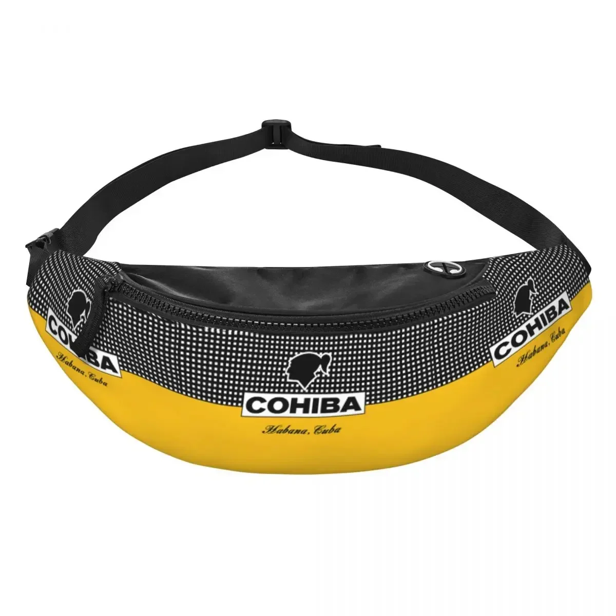 Fashion Cuban Cohiba Cigars Fanny Pack Women Men Crossbody Waist Bag for Hiking Phone Money Pouch