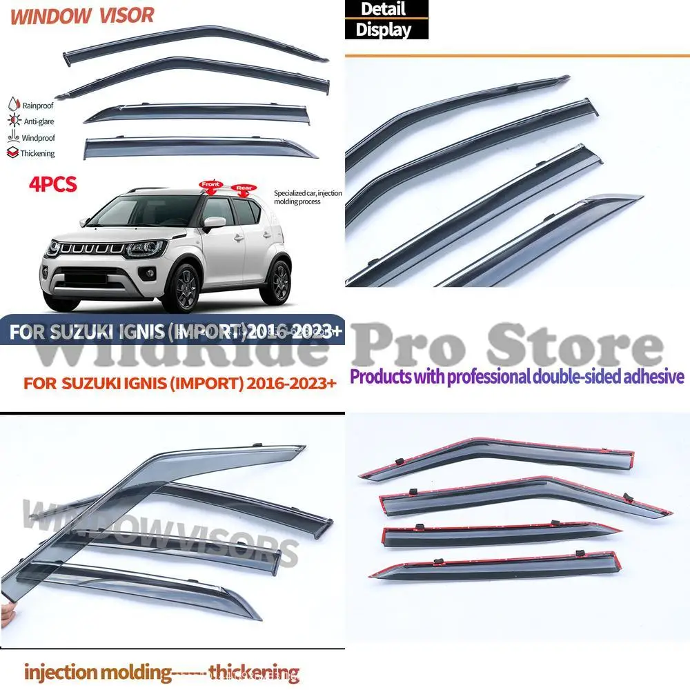 

1 set For Suzuki Ignis 2016+ Window Visor Rain Deflector Sun Shade