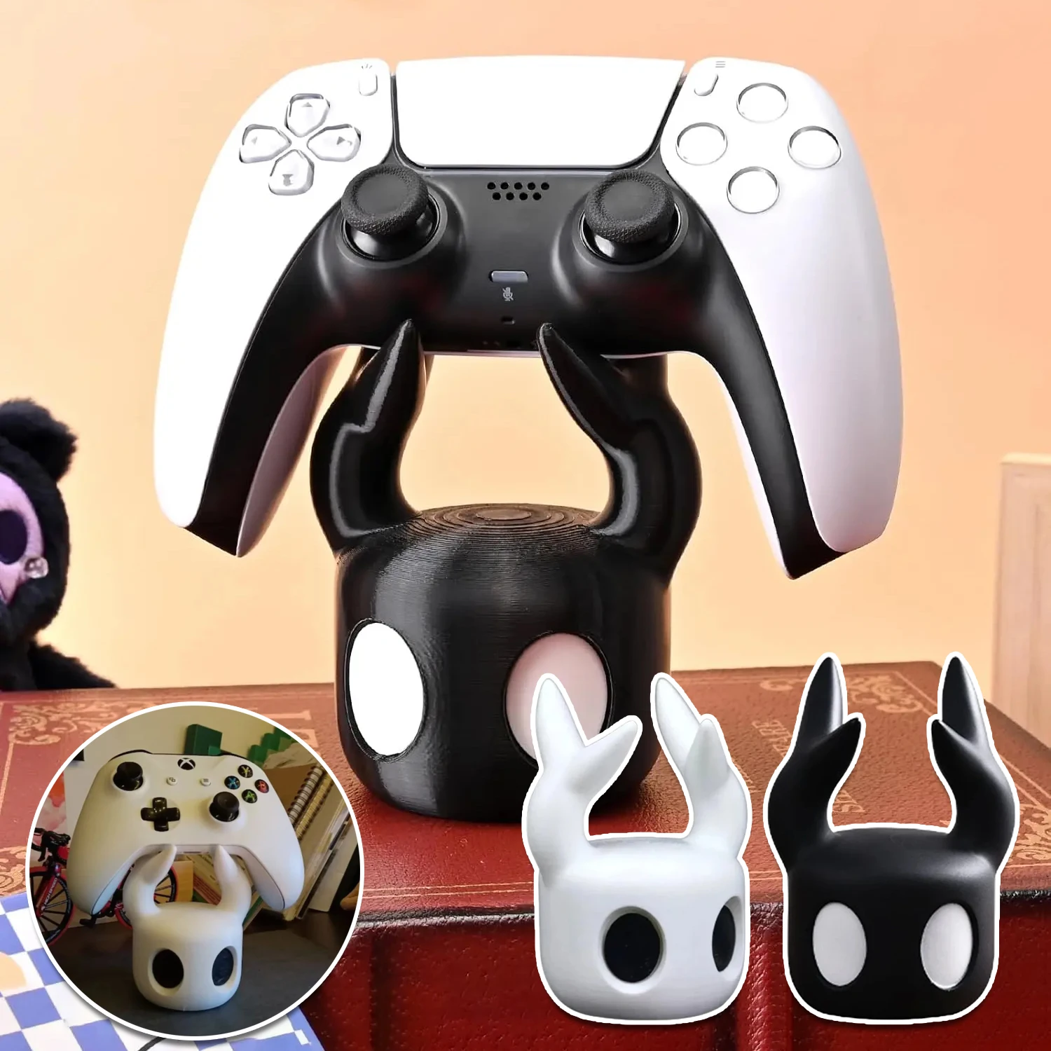 

Desktop Creative Cartoon Ghost Controller Stand Cool Display Holder for PS5 Xbox Switch Gaming Console Accessories