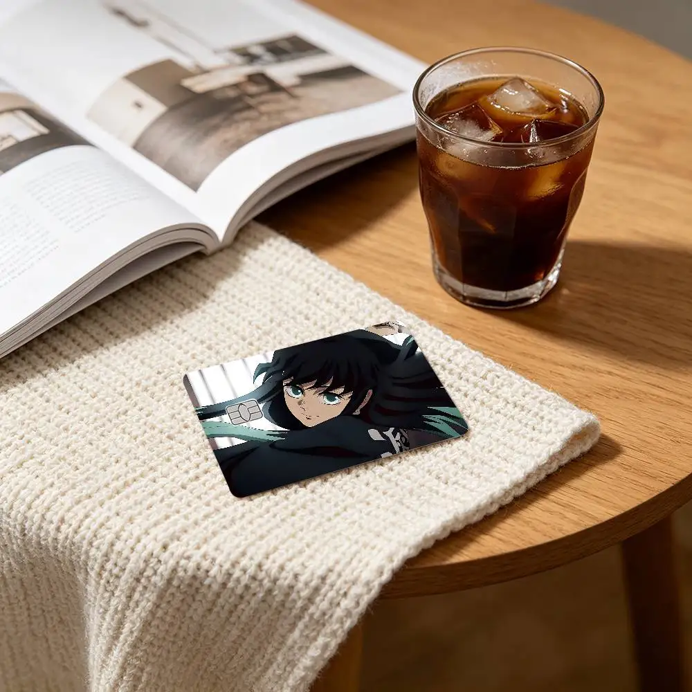T-Tokitou Anime M-Muichirou-S Card Stickers Credit Card DIY Card Protector Stickers Waterproof Film Skin Cover